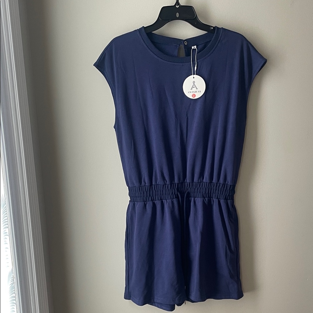 Elegant Navy Romper